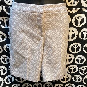 Beige Patterned Bermudan shorts
